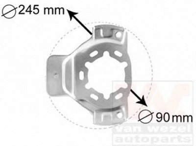 VAN WEZEL 3742371 -  Отражатель, диск тормозного механизма